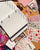 Love scrapbook album open pages