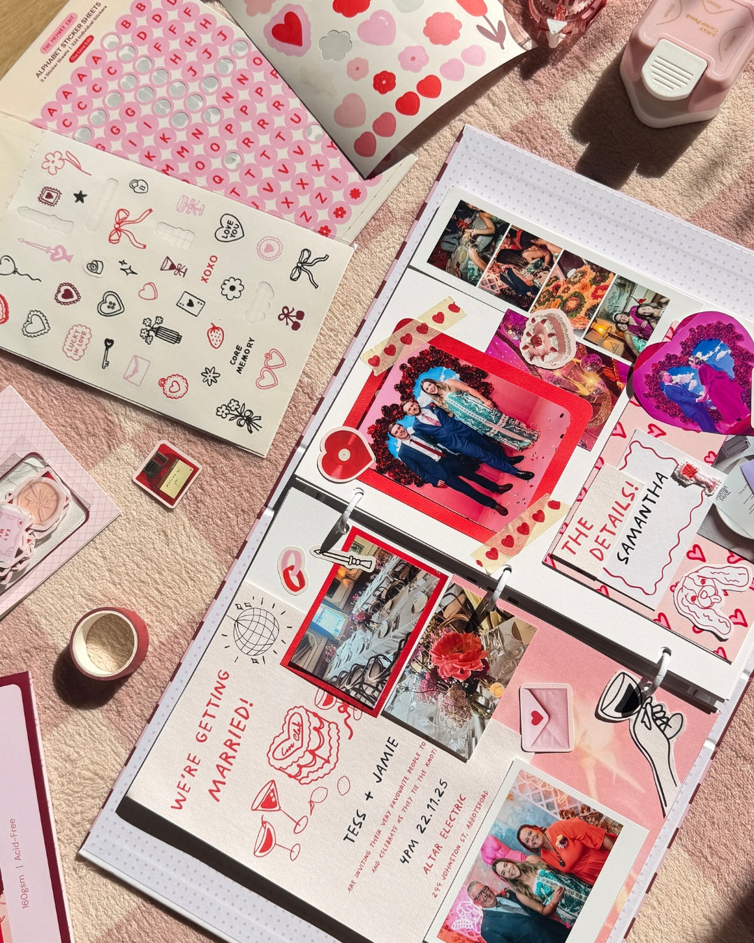 Love themed scrapbook album