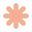 Light orange asterisk icon