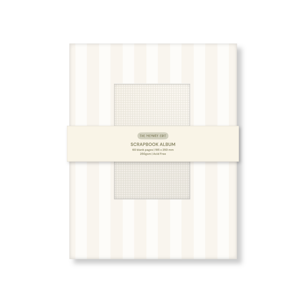 Cream scrapbook album packaging