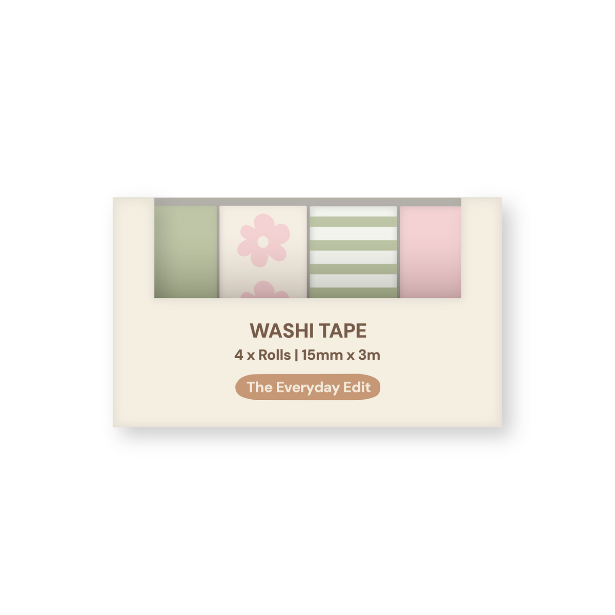 Everyday Edit washi tape packaging