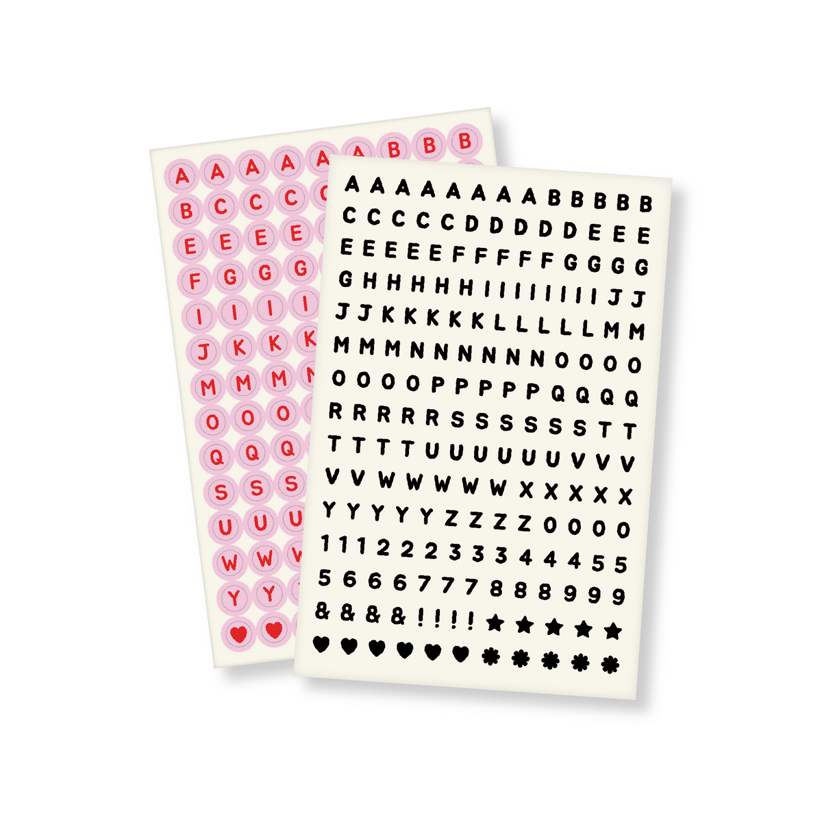 Love Edit alphabet stickers