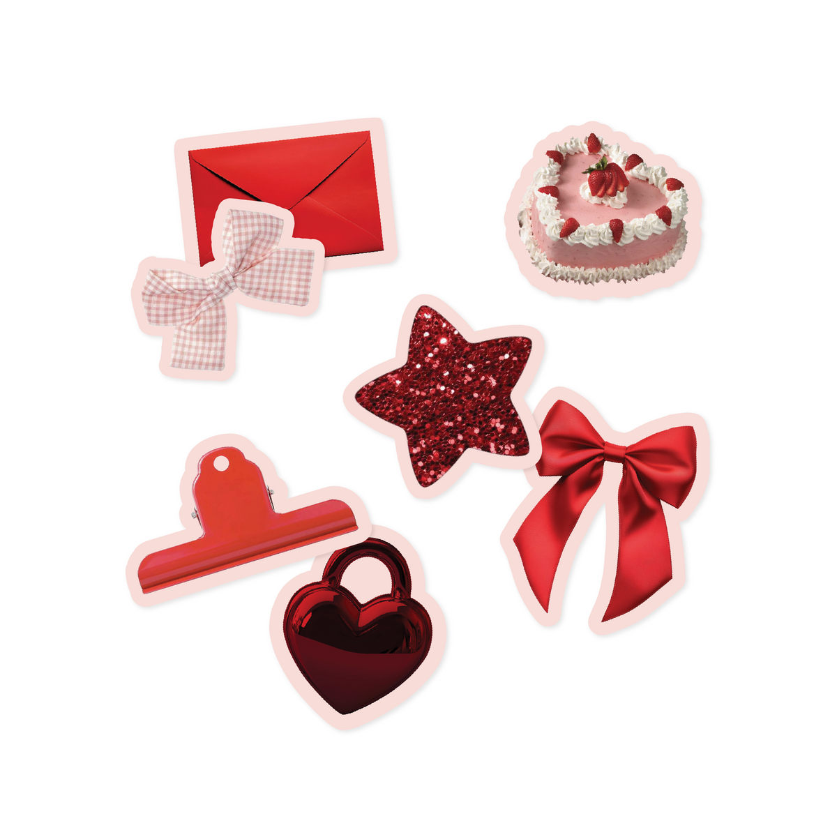 Love Edit die cut stickers packaging