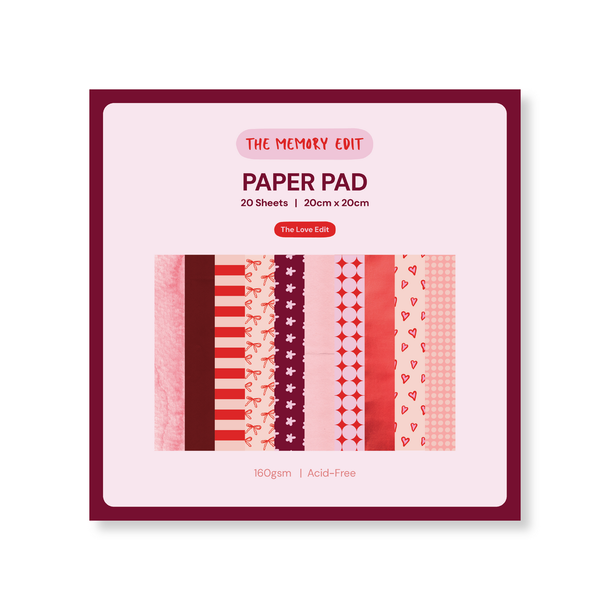 Love Edit paper pad cover