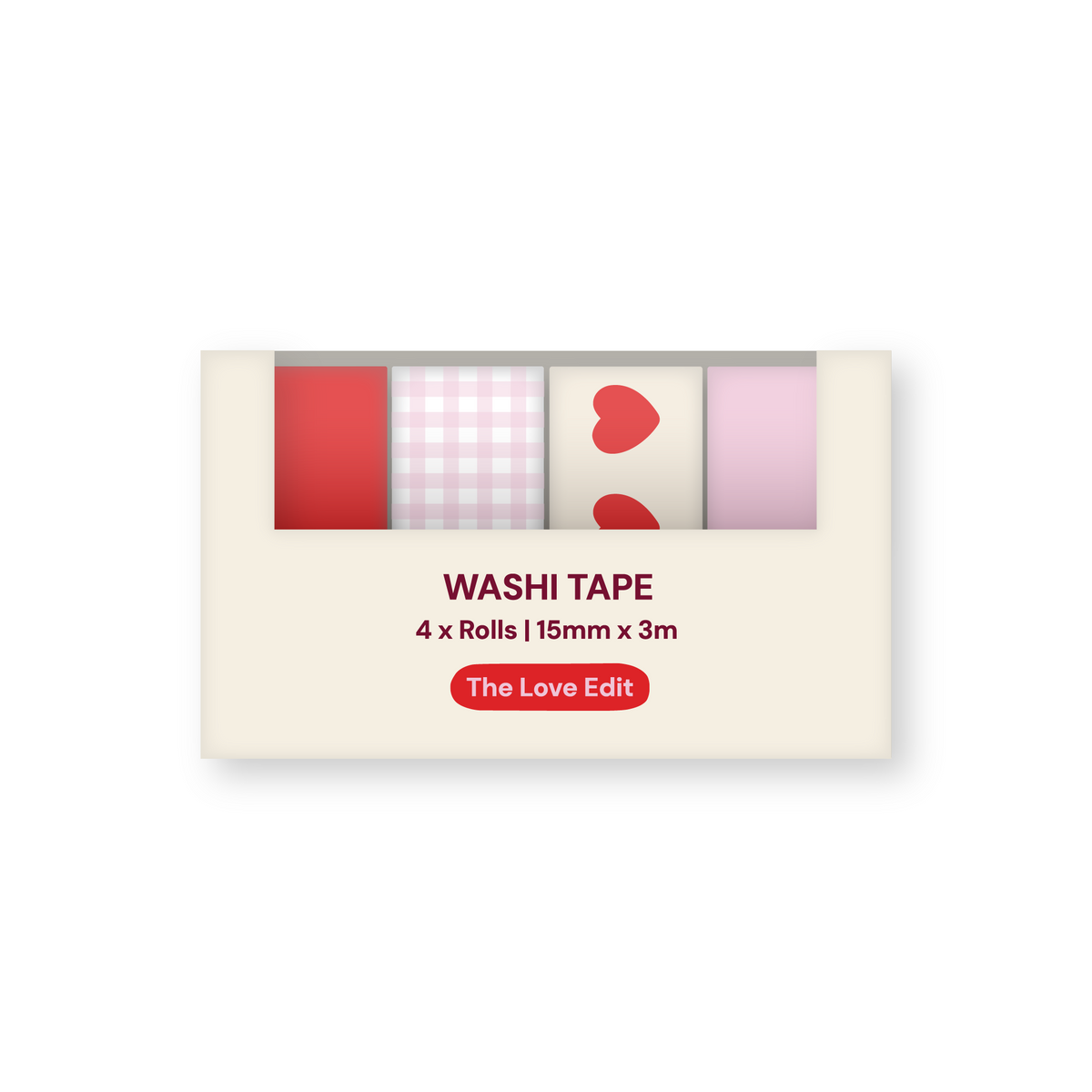 Love Edit washi tape packaging